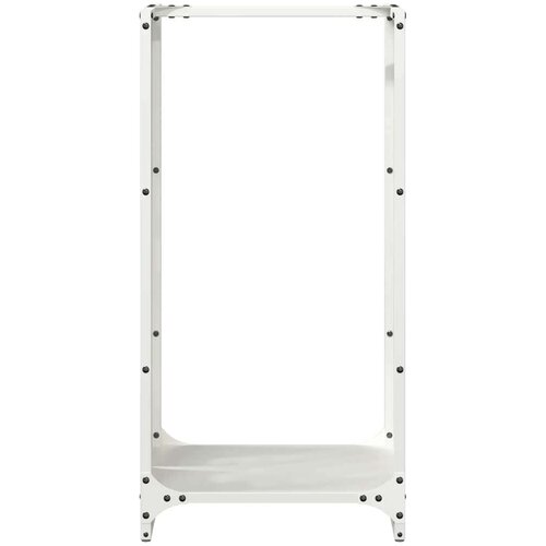  Stalak za drva bijela 40x30x80 cm hladno valjani čelik Slike