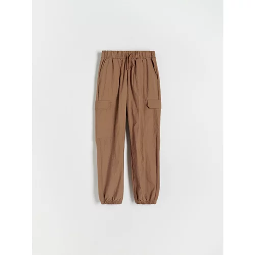 Reserved - BOYS` TROUSERS - smeđi