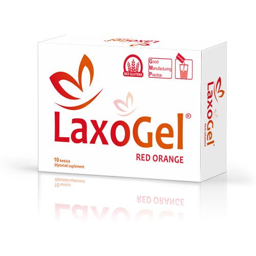 Abela pharm Laxogel red orange, 10 kesica Slike