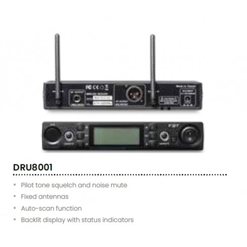 FBT DRU8001 UHF PLL SINGLE CH DIV RECEIVER 614~650Mhz - prijemnik Cijene