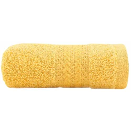 HOBBY žuti ručnik od čistog pamuka Sunny, 30 x 50 cm