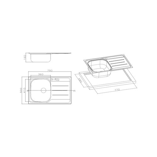 Apell set korita in armature OH791IRPC Slike