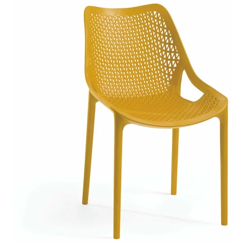 Rojaplast Žuta plastična vrtna stolica Bilros -