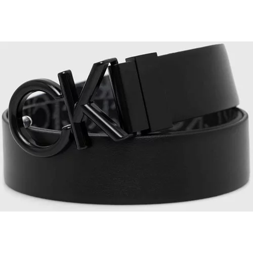 Calvin Klein Dvostrani remen za muškarce, boja: crna