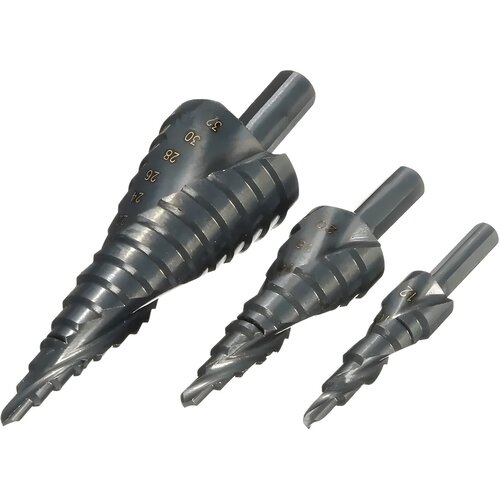 Set stožčastih svrdel - Črna / 3kom KP30693 Cene