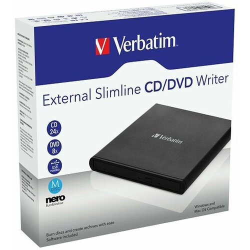 Verbatim zunanji dvd/cd zapisovalnik 098938 Mobile USB 2.0 Cene