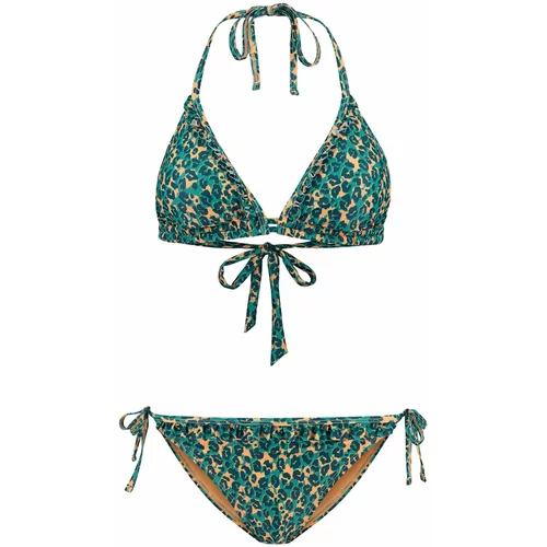 Shiwi Bikini 'LIZ' zelena / žad / kraljevski zelena / narančasta