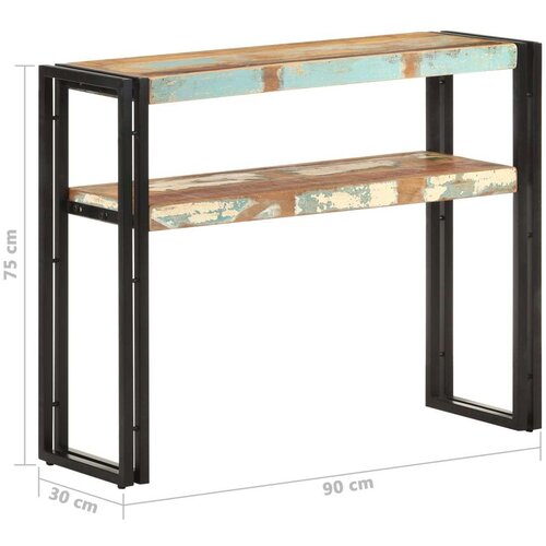 VidaXL Konzolni stol 90 x 30 x 75 cm od masivnog obnovljenog drva Slike