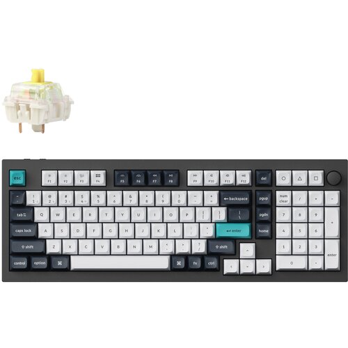 KEYCHRON Q5 Max QMK/VIA Brezžična Mehanska Tipkovnica, Bluetooth / 2.4 GHz, Banana Tactile Switch, US Layout, Q5M-M4, (21733282) Slike