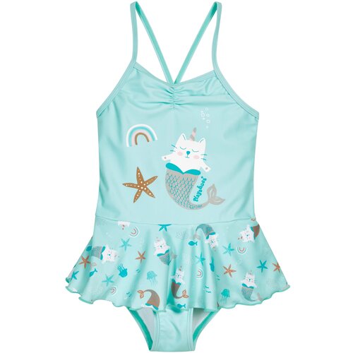 Playshoes Jednodijelni kupaći kostim &amp;#039;Einhornmeerkatze&amp;#039; tirkiz / siva / menta / bijela Slike