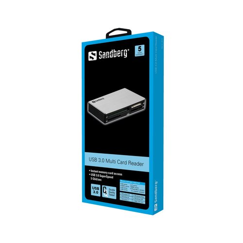 Sandberg Čitač kartica USB 3.0 Multi card reader 133-73 Slike