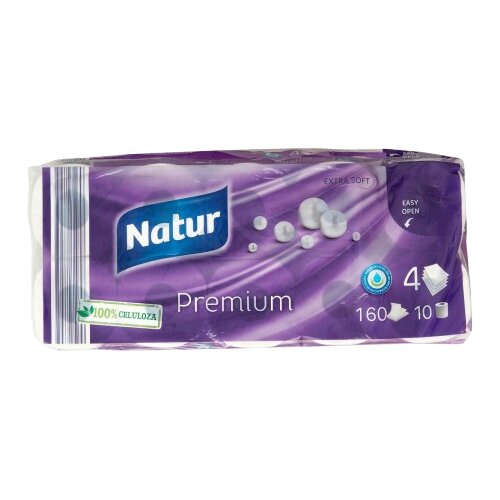 NATUR Toalet papir, Četvoroslojni, 10/1 Slike