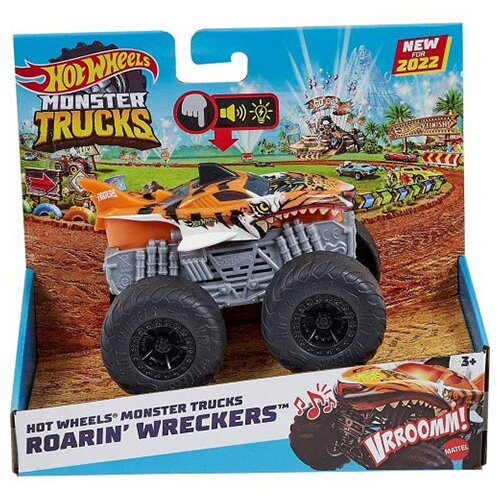 Mattel Hot Wheels Monster Trucks Tiger Shark vozilo z lučmi in zvoki 1/43 - Slike