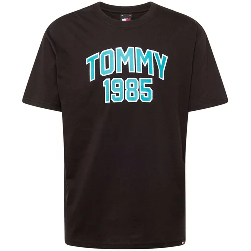Tommy Jeans Majica voda / rdeča / črna / bela
