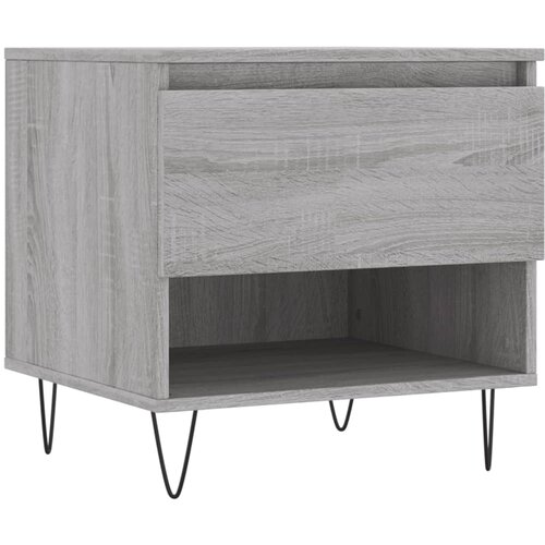 Maison Chic Klubska mizica - kavna mizica - Nizka mizica siva sonoma 50x46x50 cm inženirski les, (21752675) Slike