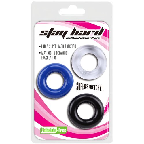 Lonelyi Stay Hard - set prstenova za penis - u boji (3 dijela) Cijene
