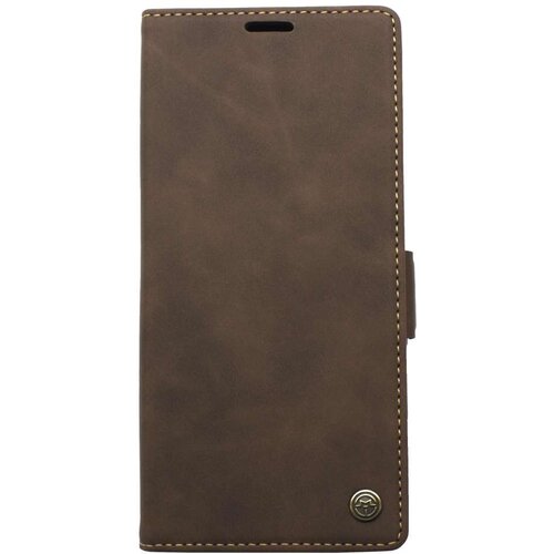  Maska za telefon LEATHER RETRO FLIP za Samsung Note 20/N980F, Tamnobraon Cene
