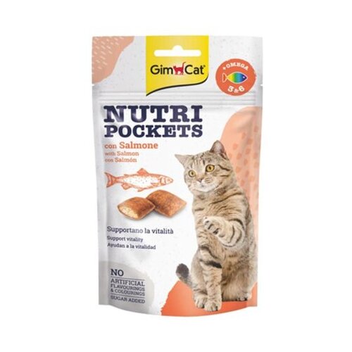 Gimcat Pribolj&scaron;ek Nutri Pockets z govedino in maltom 60 g Cene
