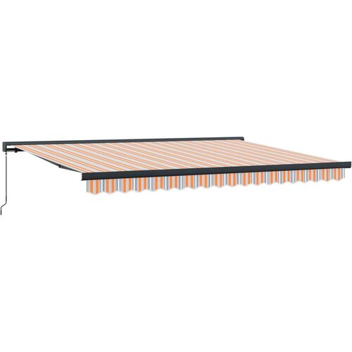 Tenda Narančasta i Siva 400 &amp;times; 300 cm Platno i Aluminij Slike