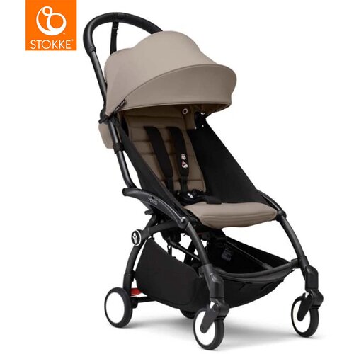 Stokke yoyo³ otroški voziček 6+ taupe (black frame) Cene