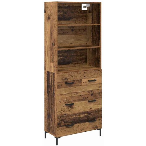 vidaXL Visok predalnik Star les 69,5 x 34 x 180 cm Konstruiran les, (5000107472) Cene