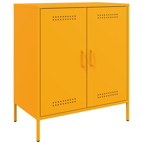 Maison Chic Komoda - Predalnik gorčično rumena 68x39x79 cm jeklo, (21715982) Slike