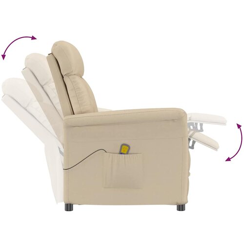  Massagerica Krema 96,5 x 70,5 x 95 cm Mikro Vlakna Slike