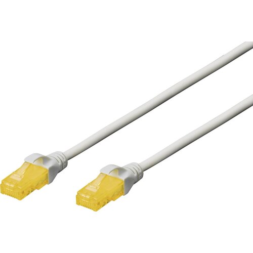 Digitus DK-1613-A-100 RJ45 omrežni kabel\, Patch kabel CAT 6a U/UTP 10.00 m siva brez halogena\, zviti pari 1 kos, (20418072) Cene