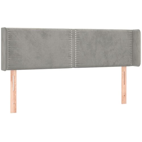 Maison Chic vzglavna omarica - nočna omarica - posteljna omarica z u&scaron;esi svetlo sivo 147x16x78/88 cm žamet, (21711055) Cene