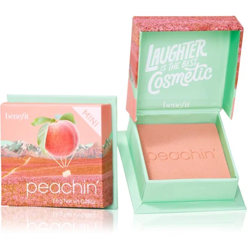 Benefit Peachin' WANDERful World Mini puder- rumenilo nijansa Golden peach 2,5 g