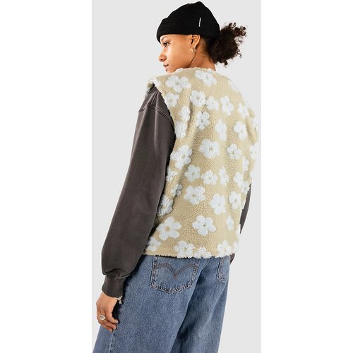 24COLOURS 90529A Green Flower Sherpa Vest green Slike