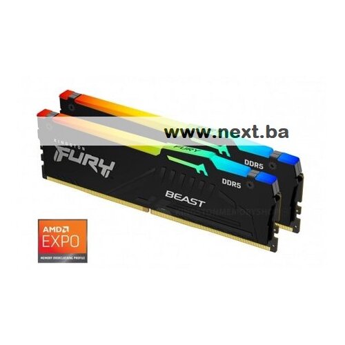 Kingston 32GB 5600MHz DDR5 RGB Fury Beast (2x16), CL36, EXPO Cijene