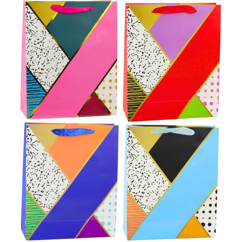  Paper Gift Bag Geometric Patterns 32 x 26 x 12 cm Cene