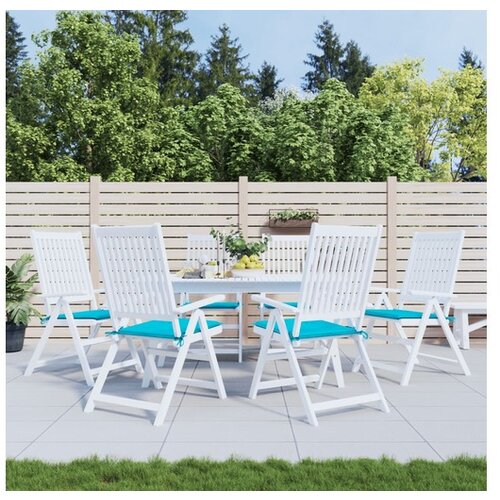 vidaXL Jastuci za vrtne stolice 6 kom tirkizni 40x40x3 cm od tkanine Cijene