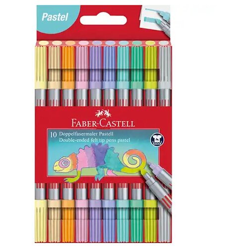 Faber-Castell set od 10 dvostranih flomastera pastelnih boja Slike