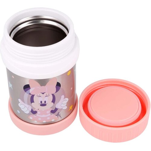 NOBRAND Minnie Mouse, Termo posoda za hrano 284ml z nepredu&amp;scaron;nim pokrovom, Roza, (5000071466) Slike