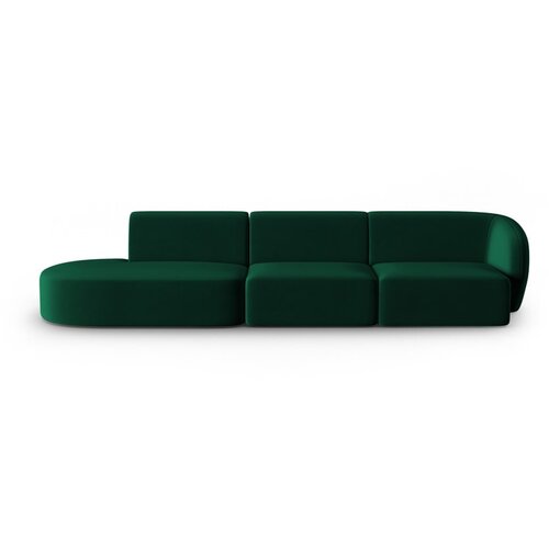 Milo Casa Zelena žametna sedežna garnitura desni kot 311 cm Paolo &amp;ndash; Slike