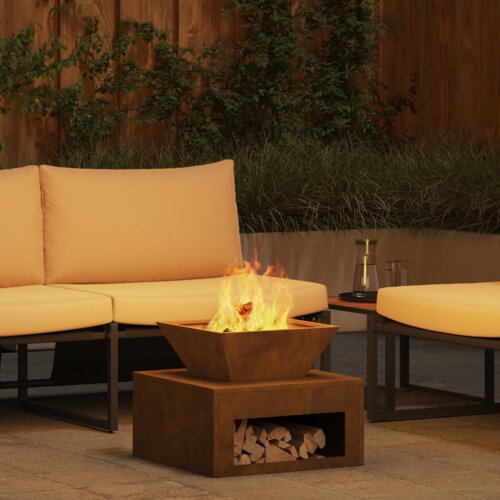 VidaXL Vatra 50 x 50 x 40 cm Corten čelik Slike