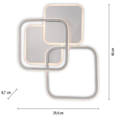 LEUCHTEN DIREKT 14117-55 - LED plafonsko svetlo LED/36W/230V mat hrom Slike