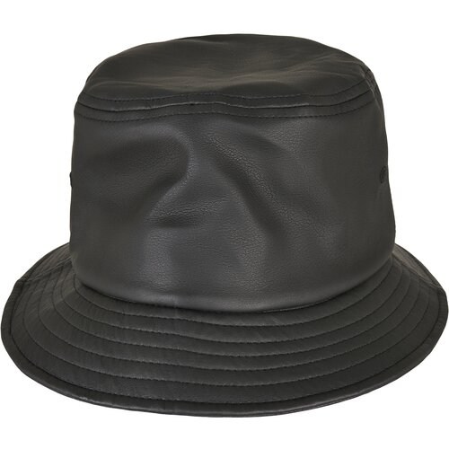 Flexfit Imitation leather hat black Slike