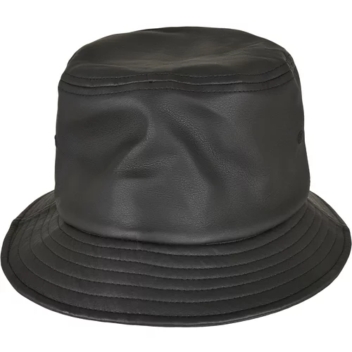 Flexfit Imitation leather hat black