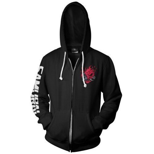 Jinx CYBERPUNK 2077 BIGGEST FAN ZIP-UP HOODIE ČRN XL Cene