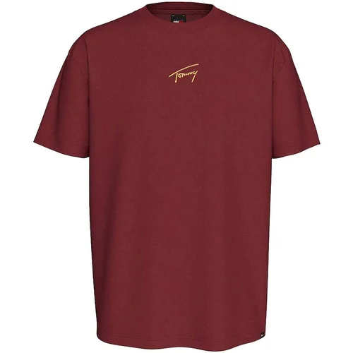 Tommy Jeans Gold Signature T-Shirt Regatta Red sarena