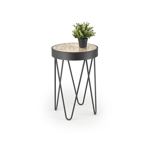  KLUB STOL NATURO FI 41X59 CRNI Slike