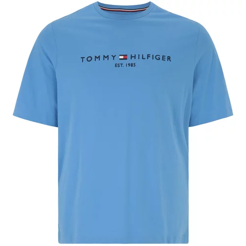 Tommy Hilfiger Big & Tall Majica mornarsko plava / azur / crvena / bijela