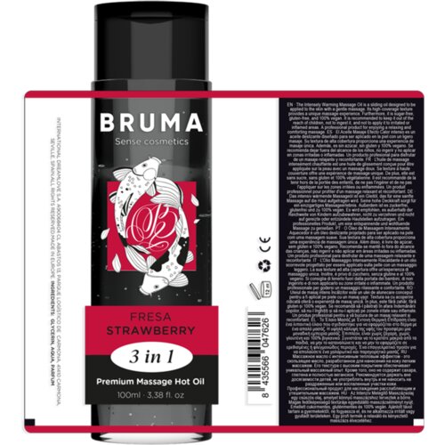Bruma masažno olje hot oil strawberry 3in1 Slike
