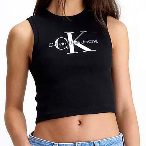 Calvin Klein zenska duks majica archival monologo rib tank top Cene
