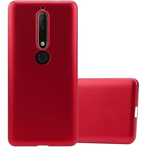 Cadorabo Case, združljiv z Nokia v kovinsko rdeči - za&scaron;čitni pokrov, narejen iz fleksibilnega silikona TPU, (20589837) Cene