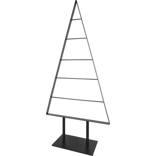  Okrasna jelka iz kovine 31 cm x 12 cm x 62 cm črna Slike