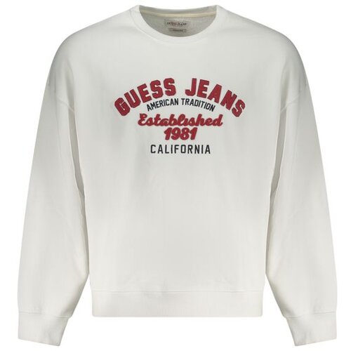 Guess Jeans Mu&scaron;ki Bijeli Pulover bez Patentnog Zatvarača Cijene